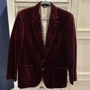 Vintage Oscar De La Renta Plum Velvet Blazer M7